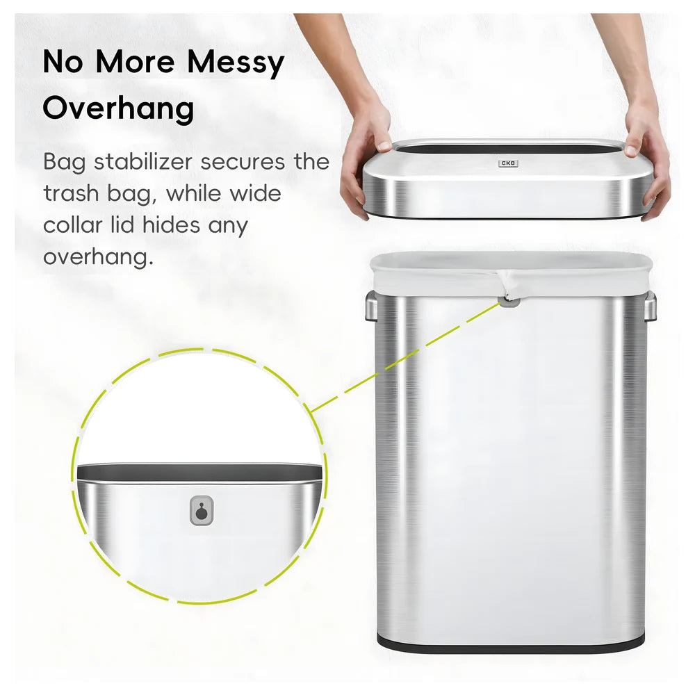 Urban Slim Open Top Trash Bin 60L - EKO