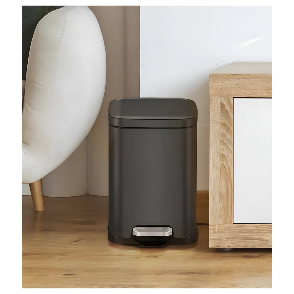 Stella Step Bin 6L Matt Black - EKO