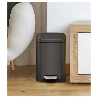 Stella Step Bin 6L Matt Black - EKO