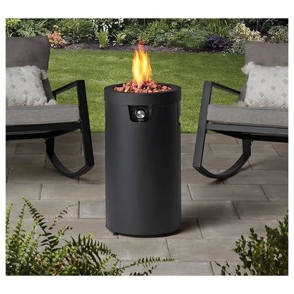 Tall Column Gas Fire Pit 28" - Mainstays
