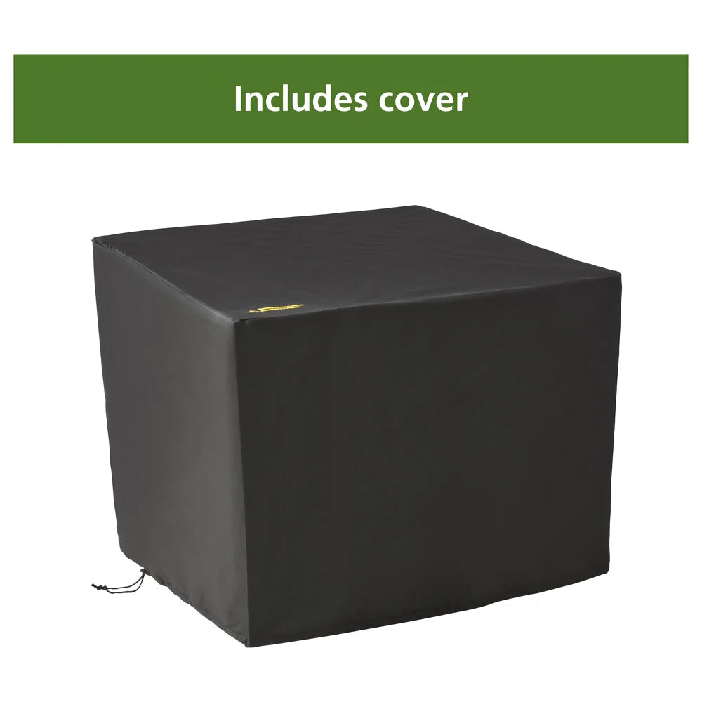 30" Square Gas Fire Pit Table - Mainstays