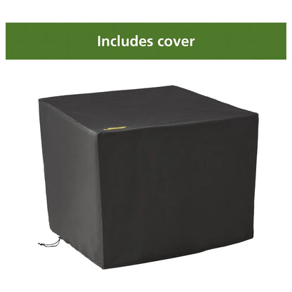 30" Square Gas Fire Pit Table - Mainstays