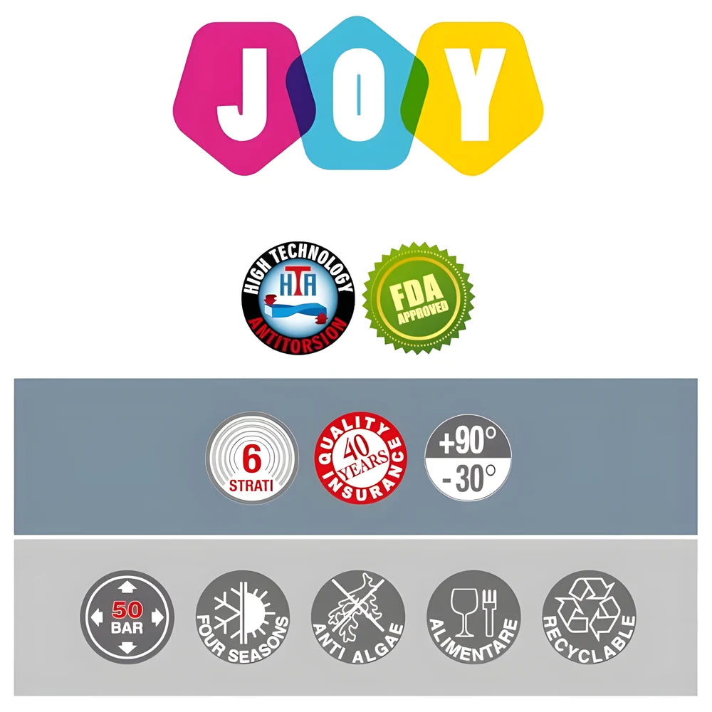 Joy Garden Hose 25m Grey - RR Italia