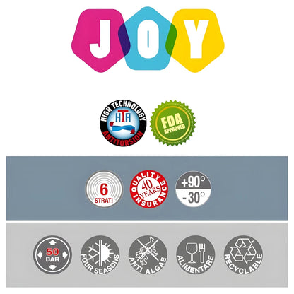 Joy Garden Hose 25m Grey - RR Italia
