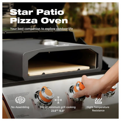 Grill Pizza Oven with Stone & Peel