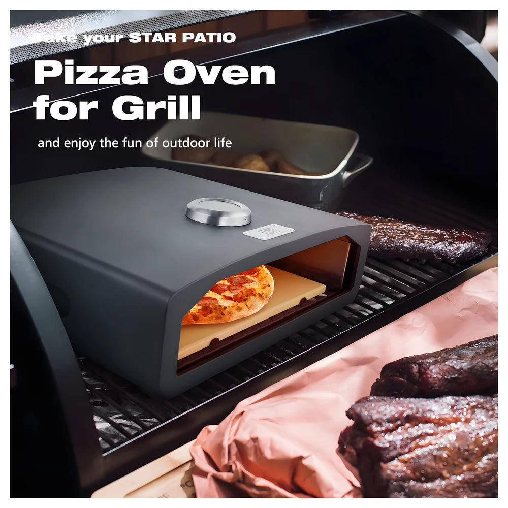 Grill Pizza Oven with Stone & Peel