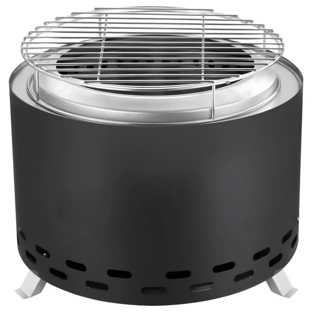 Portable Wood & Pellet Fire Pit with Grill