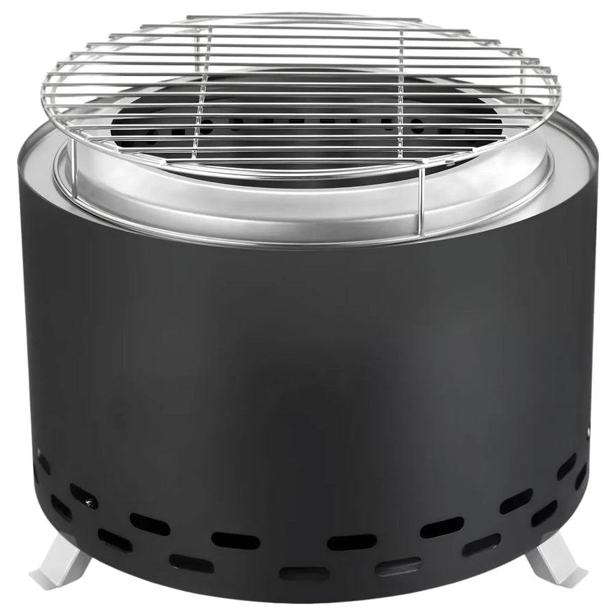 Portable Wood & Pellet Fire Pit with Grill