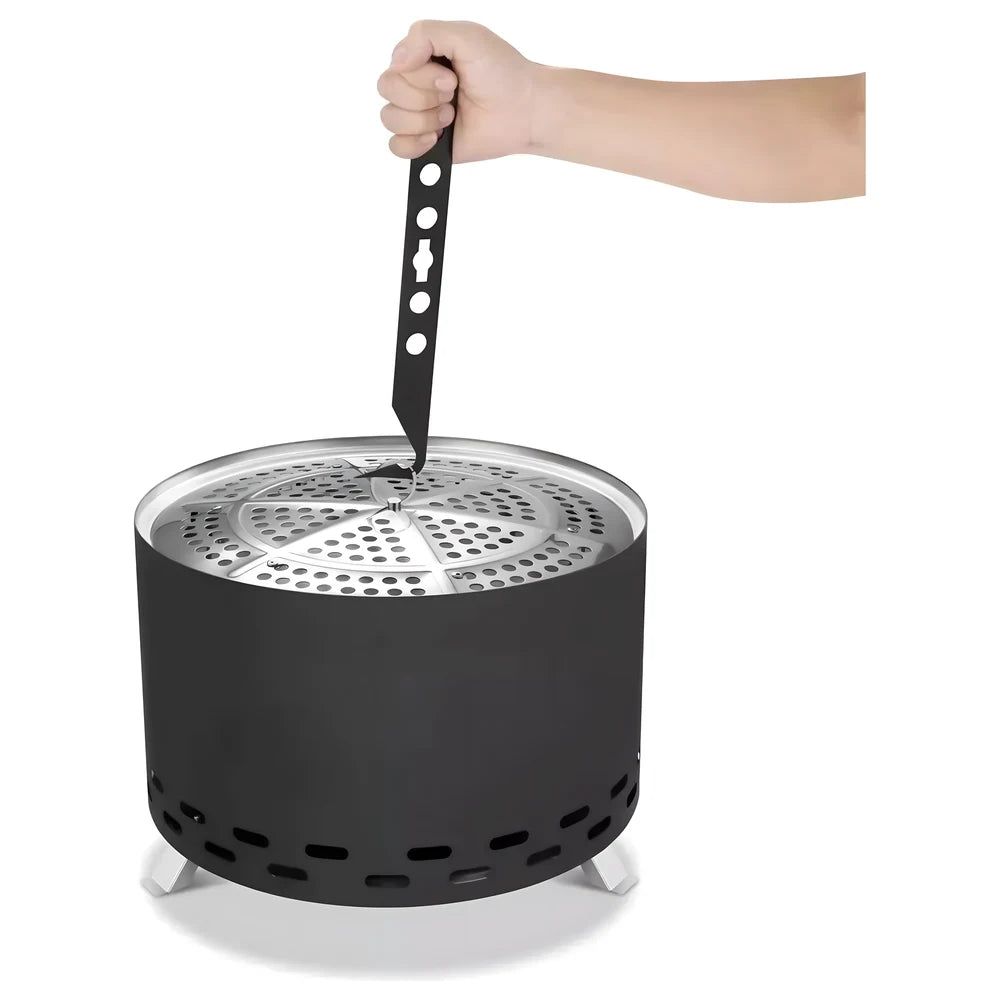 Portable Wood & Pellet Fire Pit with Grill