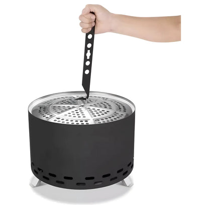 Portable Wood & Pellet Fire Pit with Grill