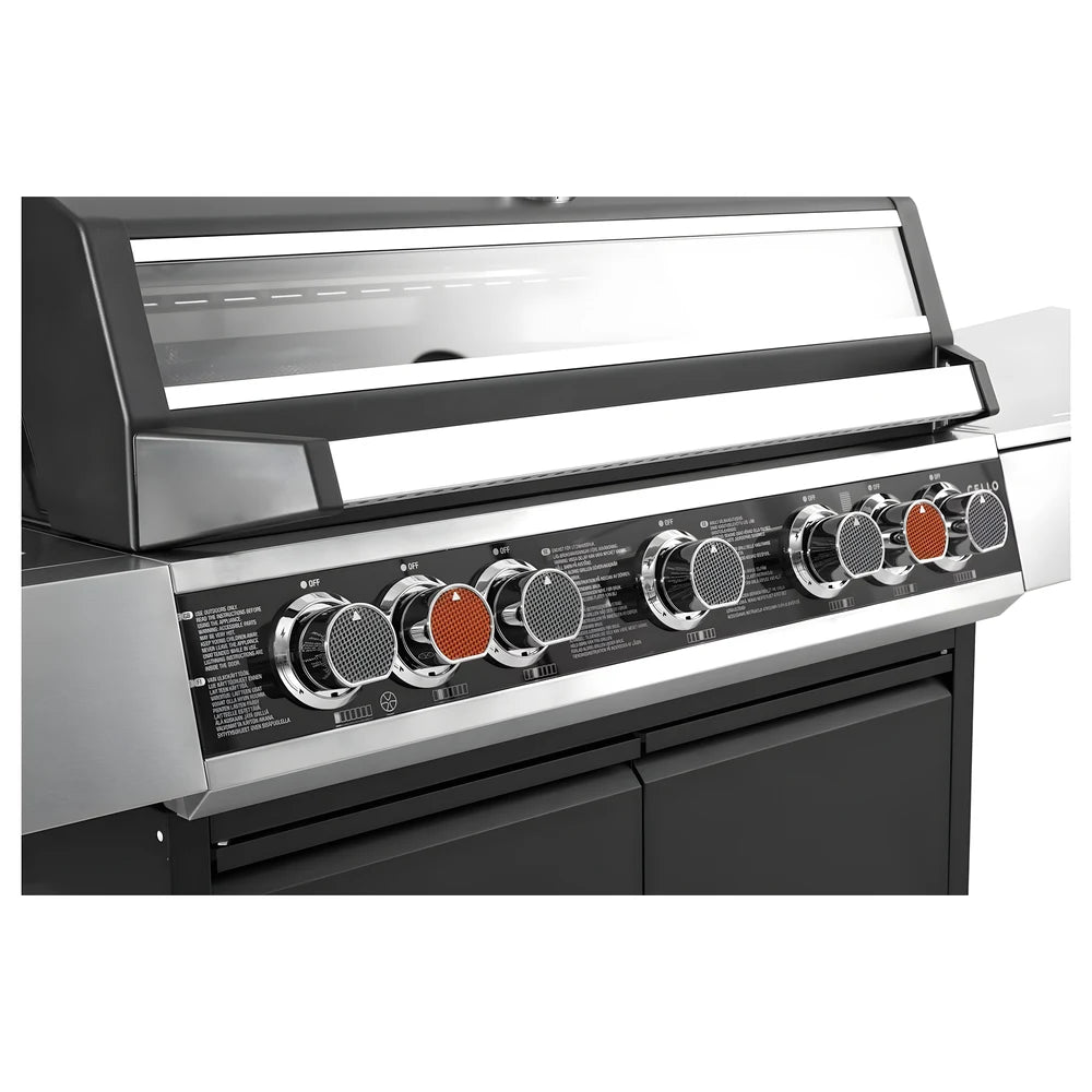 5-Burner Gas BBQ Grill with Side Burner - Fireplus