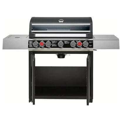 5-Burner Gas BBQ Grill with Side Burner - Fireplus