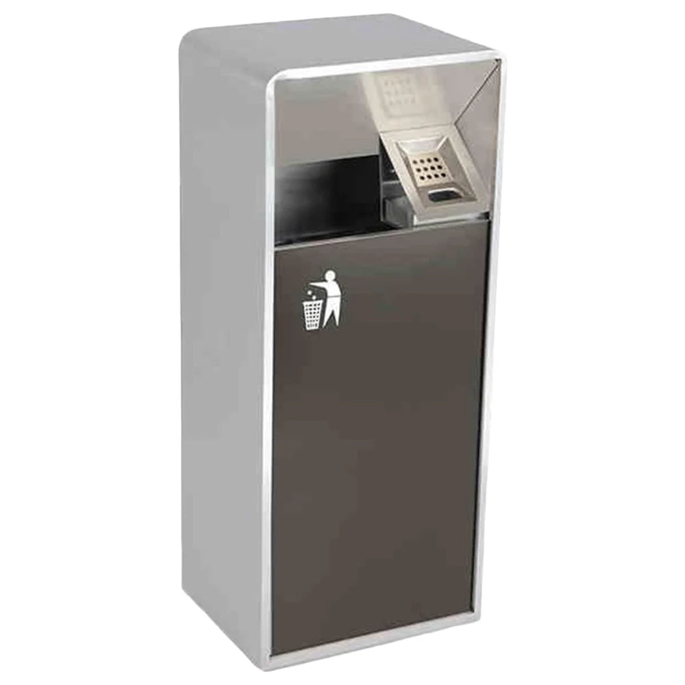 Stainless Steel Trash Bin with Ashtray
