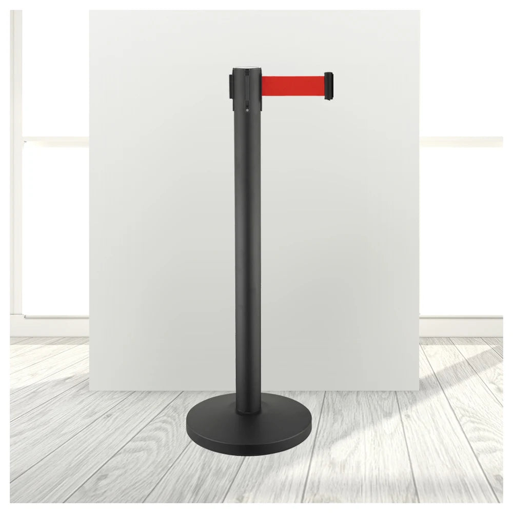 Retractable Queue Barrier Post 2m