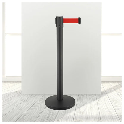 Retractable Queue Barrier Post 2m