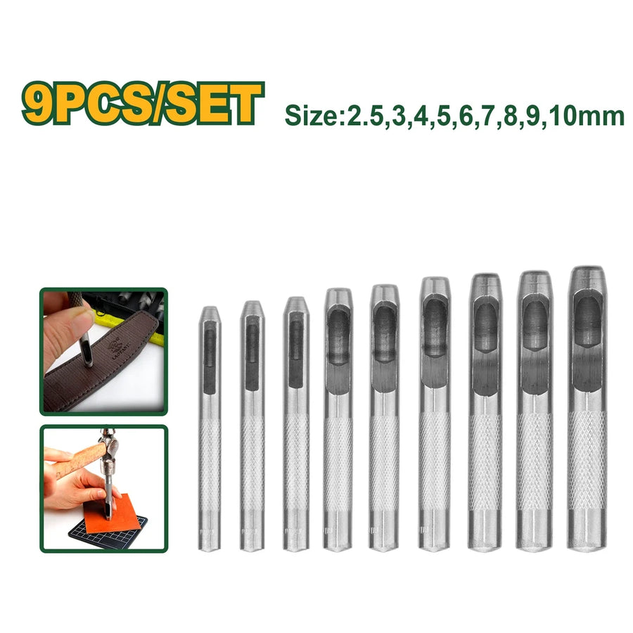 9 Pcs Hollow Punch Set - JADEVER