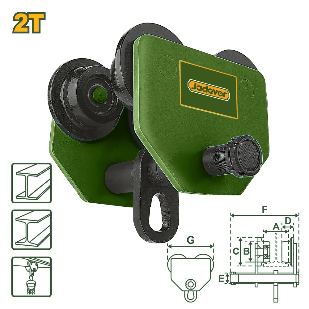 Hand Push Manual Trolley - JADEVER