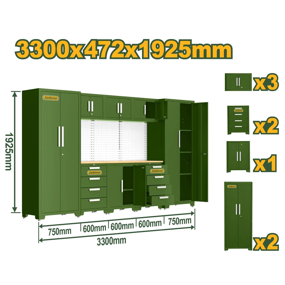 Heavy-duty Modular Garage Cabinets - JADEVER