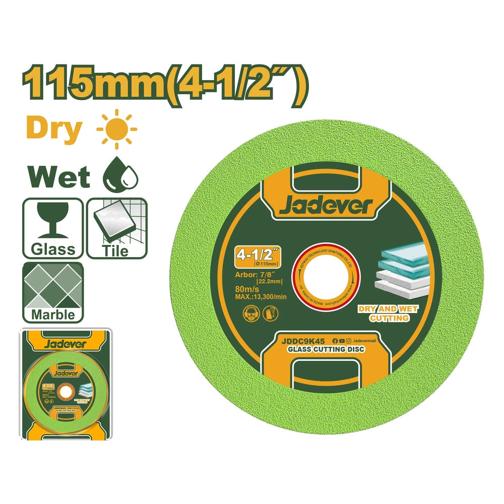 Glass Cutting Disc - JADEVER