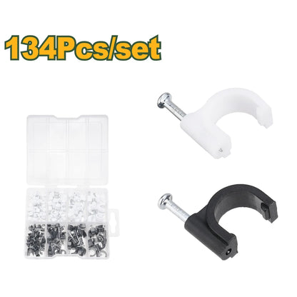 134 Pcs Cable Clip Kit - JADEVER