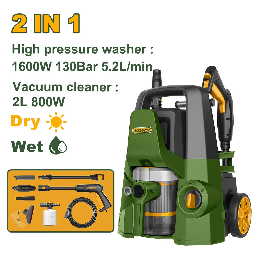 Pressure Washer&vacuum Cleaner 1600W - JADEVER