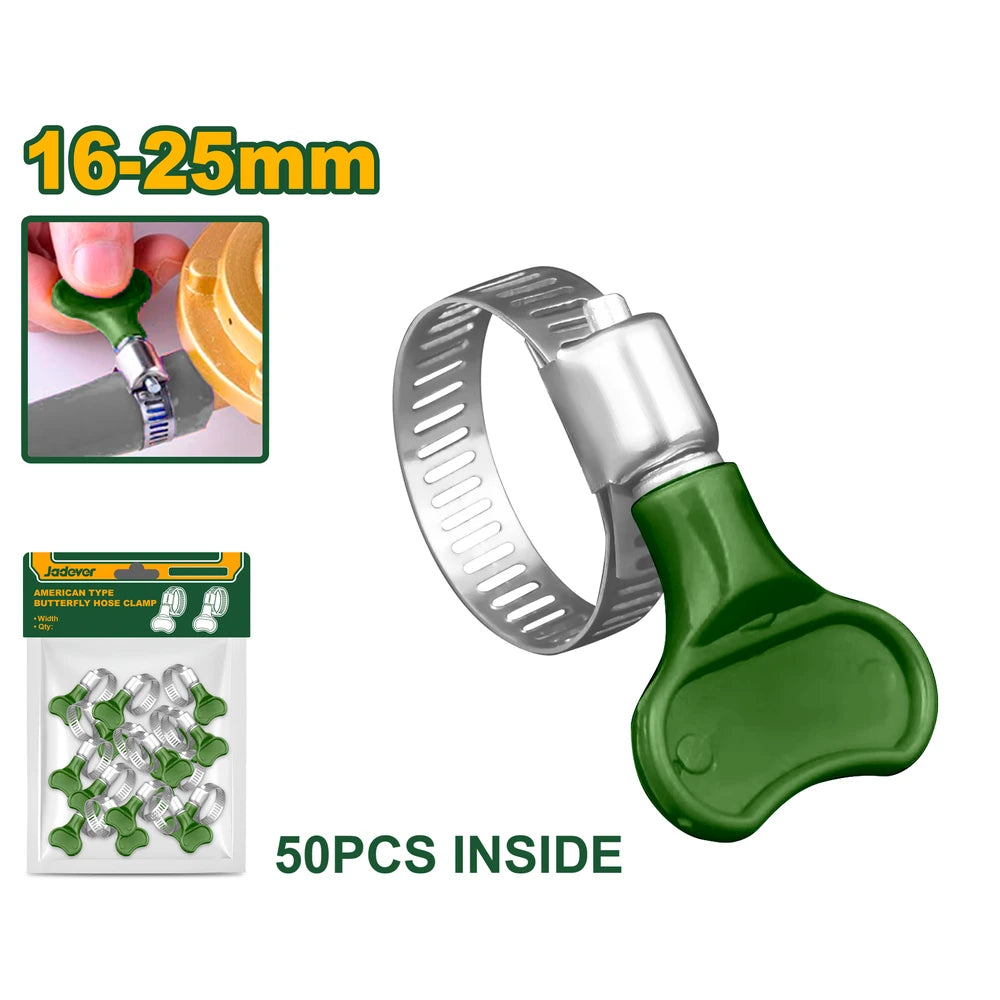 American Type Butterfly Hose Clamp 25mm - JADEVER
