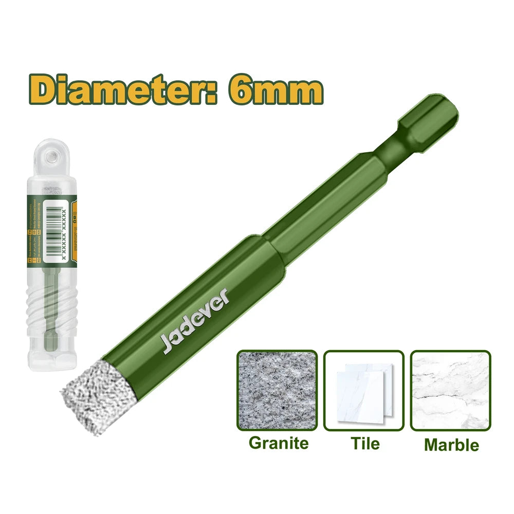 Brazed Diamond Core Drill 6mm - JADEVER