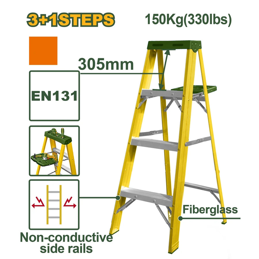 Single Side Fiberglass Ladder 5.8kg - JADEVER