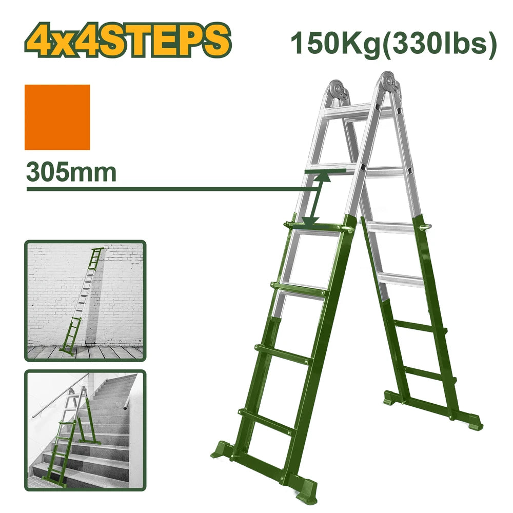 Multi-purpose Steel & Aluminium Ladder - JADEVER