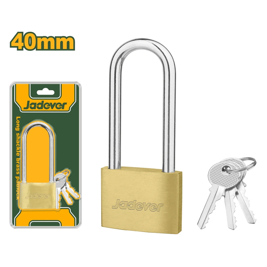 Long Shackle Brass Padlock 122g - JADEVER