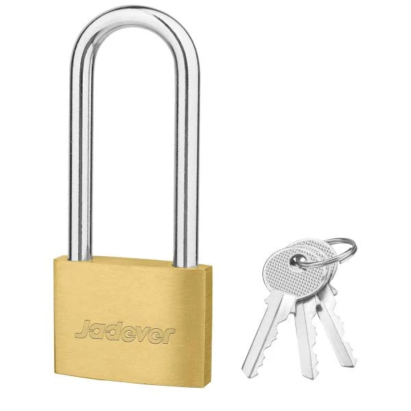 Long Shackle Brass Padlock 199g - JADEVER