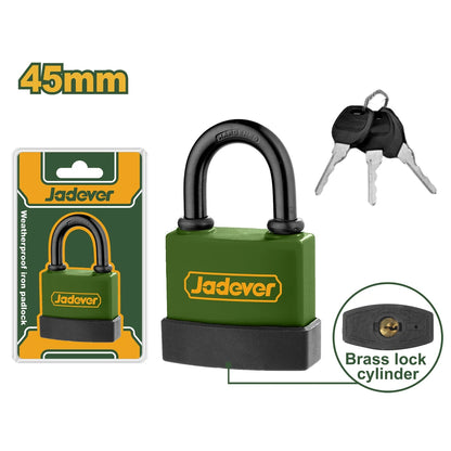 Weatherproof Iron Padlock 45mm - JADEVER