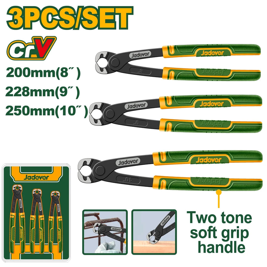 3 Pcs Rabbet Pliers Set - JADEVER