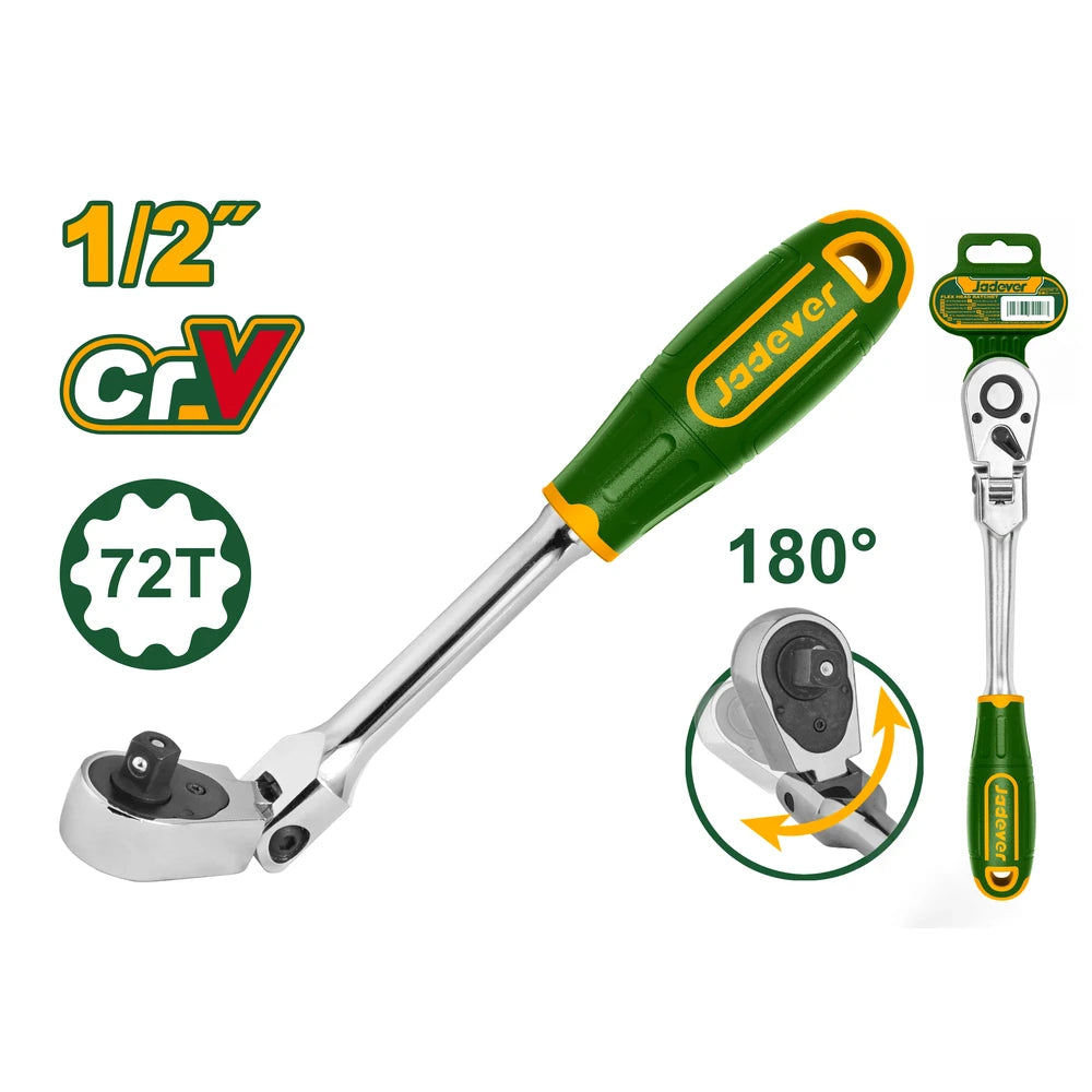 1/2" Dr. Flex Head Ratchet - JADEVER