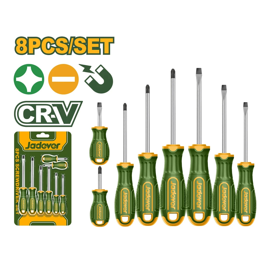 8 Pcs Screwdriver Set - JADEVER