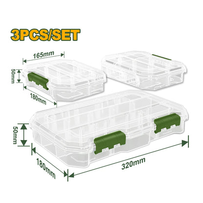 3 Pcs Transparent Organizers Set - JADEVER