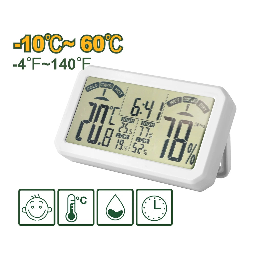 Digital Humidity&temperature Meter -10℃~60℃(-4℉~140℉) - JADEVER