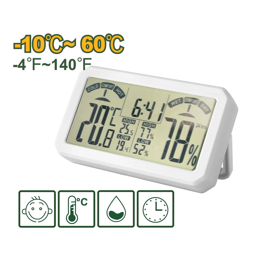 Digital Humidity&temperature Meter -10℃~60℃(-4℉~140℉) - JADEVER