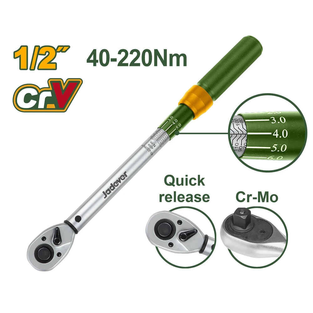 Preset Torque Wrench 1/2" - JADEVER
