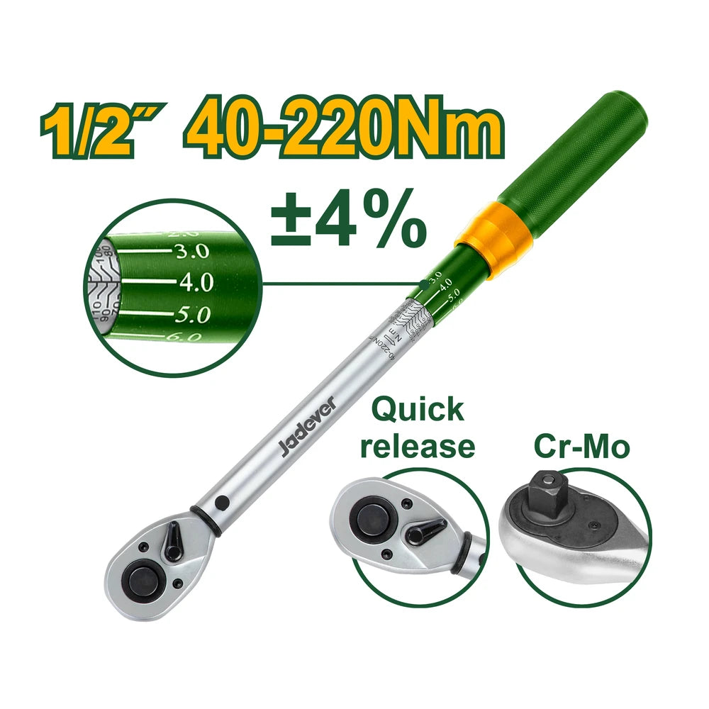 Preset Torque Wrench 1/2" - JADEVER
