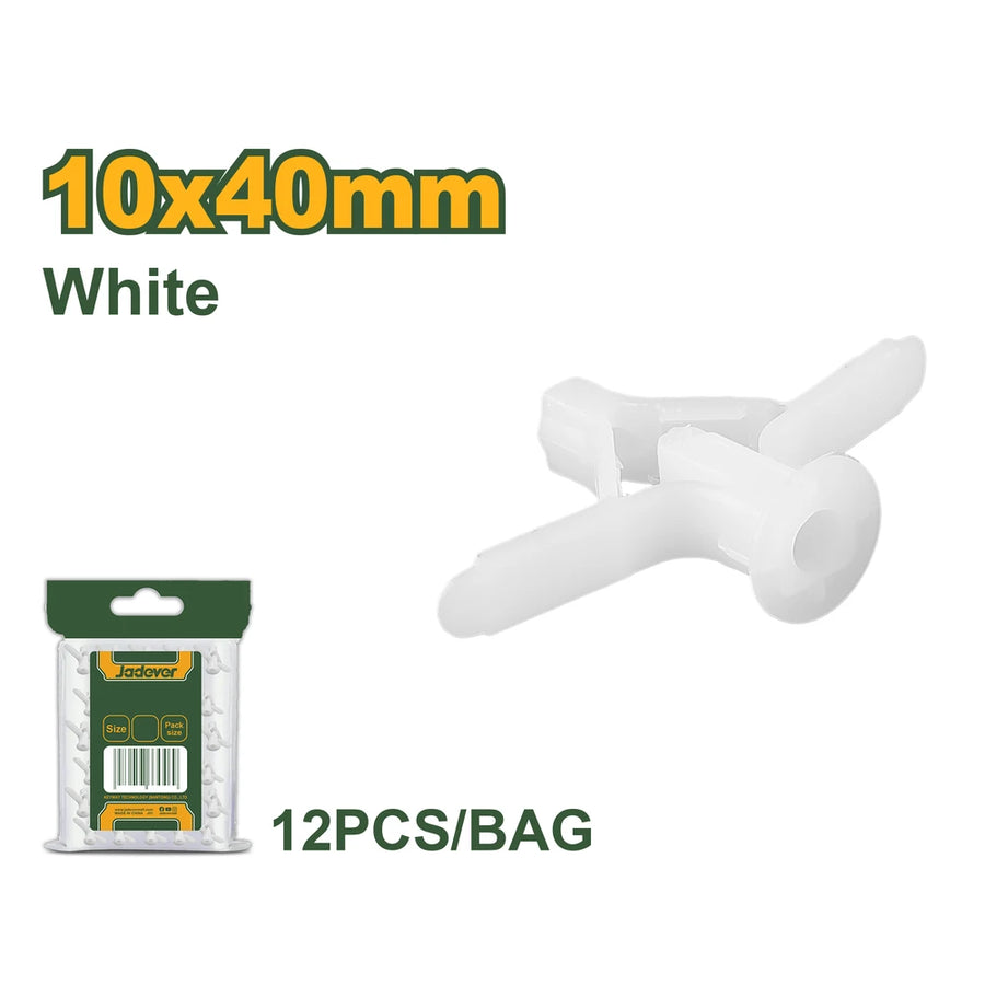 Plastic Toggle Anchor 10x40mm - JADEVER