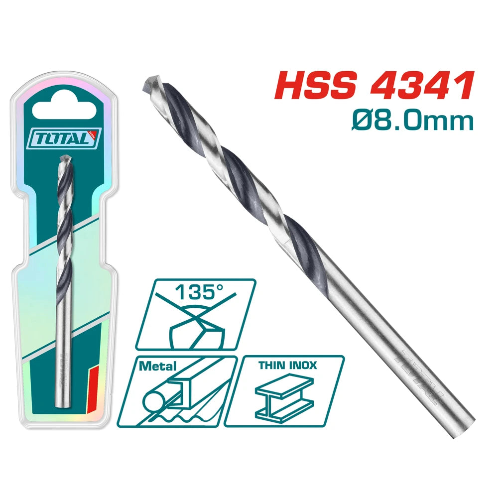 HSS Drill Bit 8mm - TOTAL