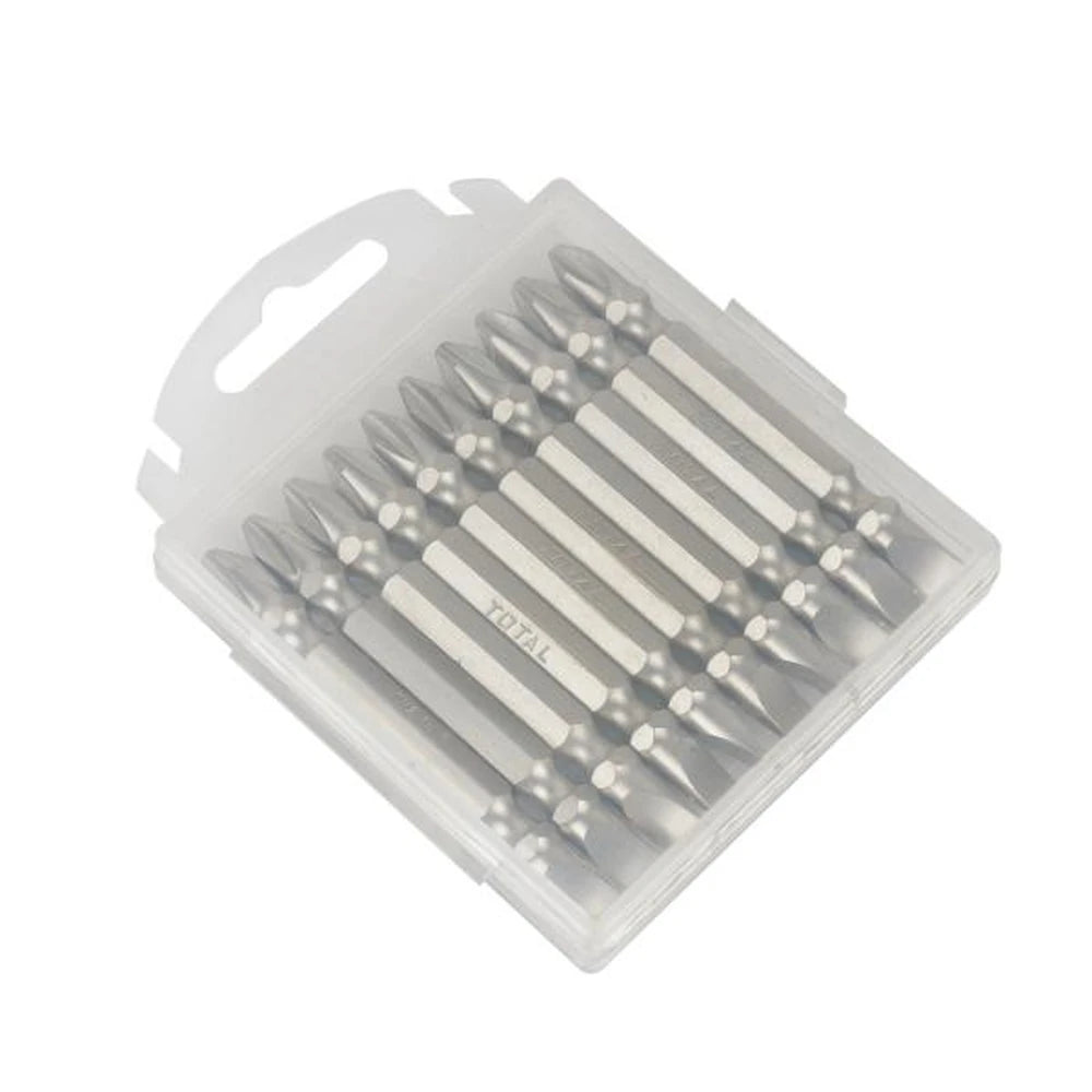 Screwdriver Bits PH2 SL6.0 65mm 10pcs - TOTAL