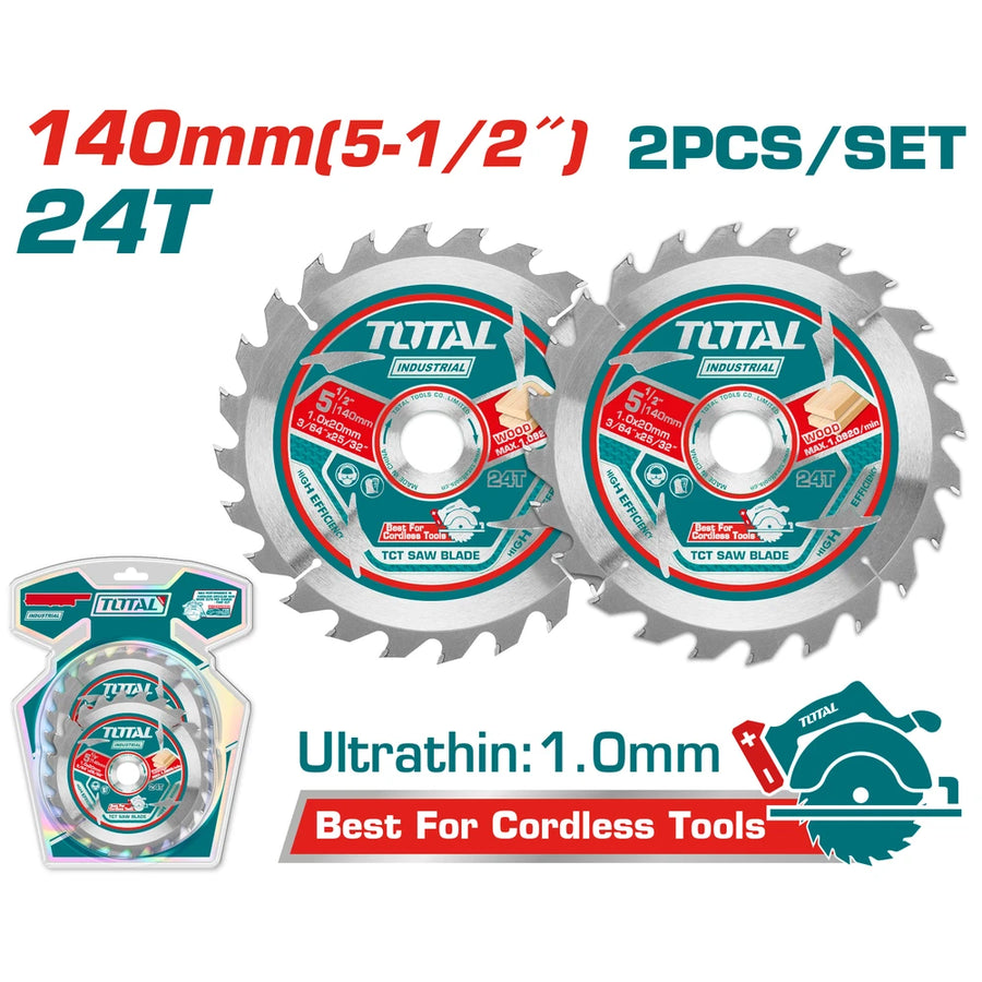 Ultrathin TCT Saw Blade Set 24T - TOTAL