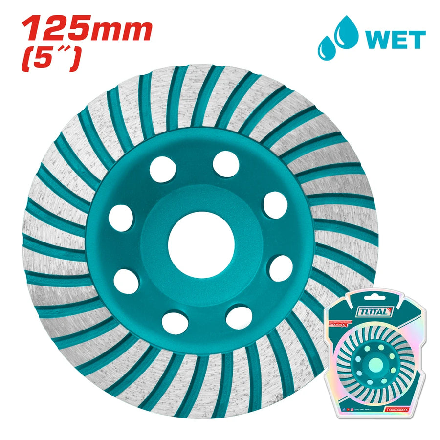Diamond Cup Wheels 125mm 20mm - TOTAL