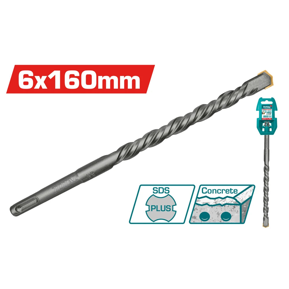 SDS Plus Hammer Drill 6x160mm - TOTAL