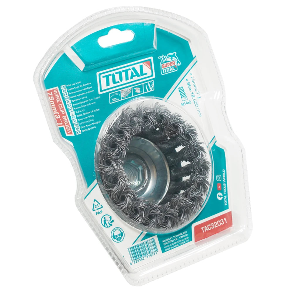 Wire Cup Brush 12500r/min 0.5mm - TOTAL
