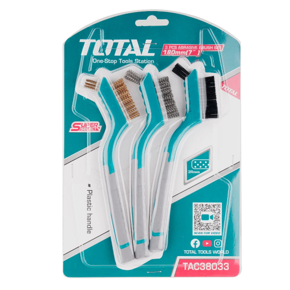 3PCS Abrasive Brush Set - TOTAL