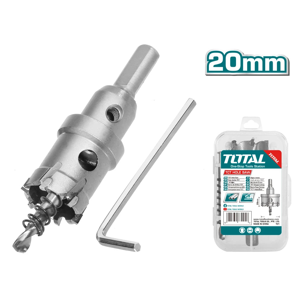 TCT Hole Saw for Stainless Steel 20mm - TOTAL