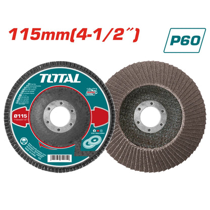 Flap Disc 115mm*22.2mm,P60 - TOTAL